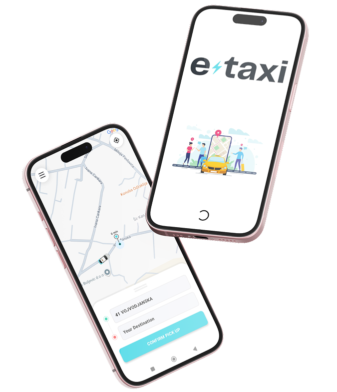 Sany Taxi aplikacija na iPhone uređaju